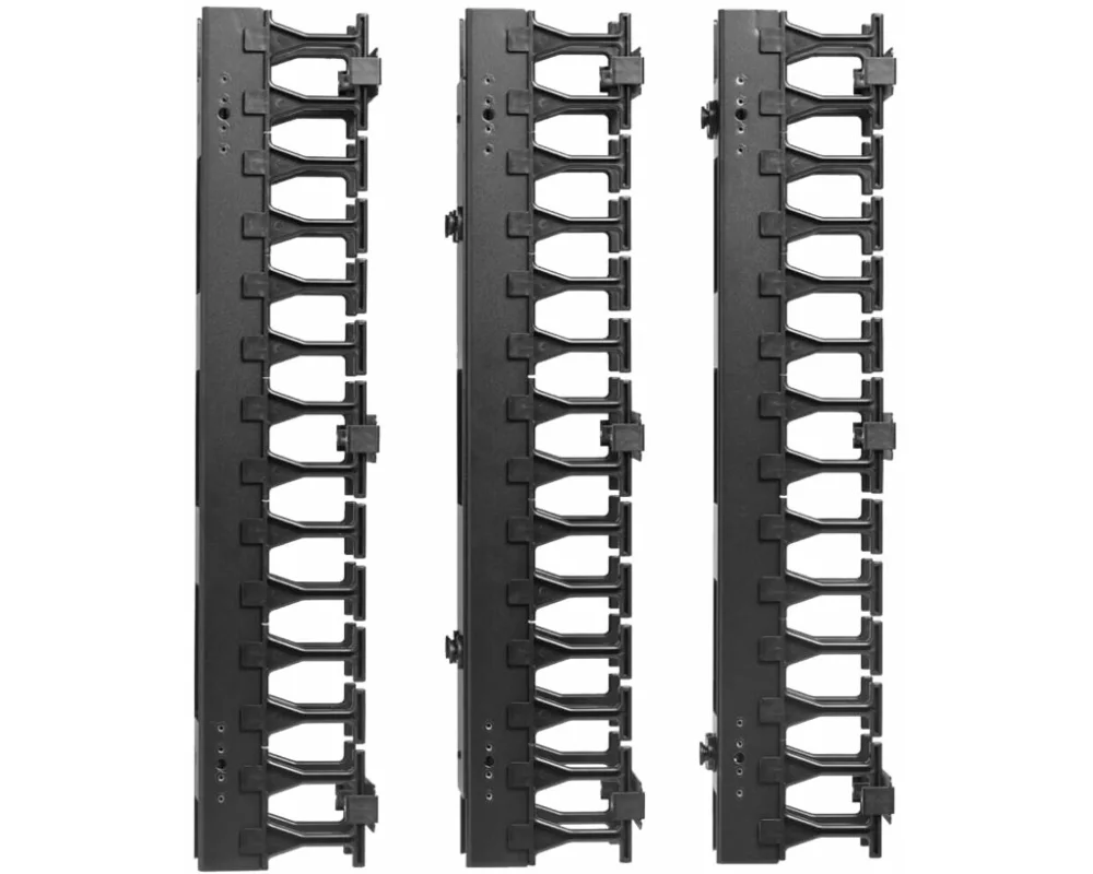 EATON TRIPPLITE SmartRack 3in. 7.62cm Wide, High Capacity, Vertical Cable Manager - Double finger duct