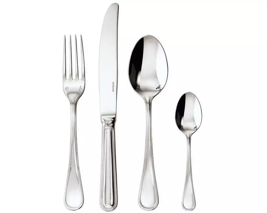 Sambonet Besteck-Set Contour 24-teilig, Silber