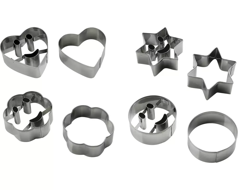 Zenker Guetzli-Ausstecher-Set Smiley Smiley, assortiert