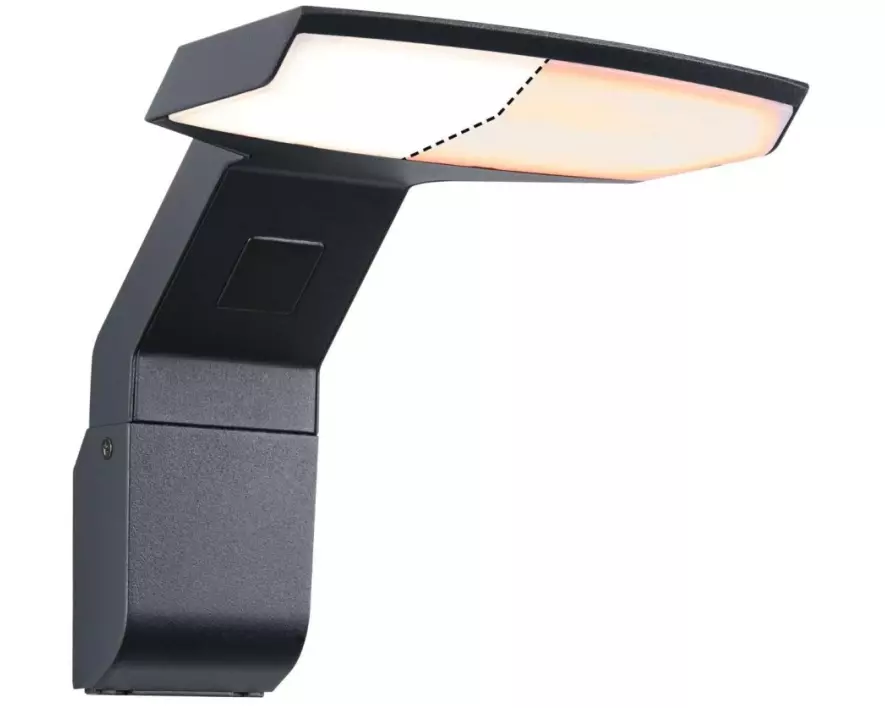 Paulmann Wandleuchte Zerena, 2200-3000K, 10W, Anthrazit,