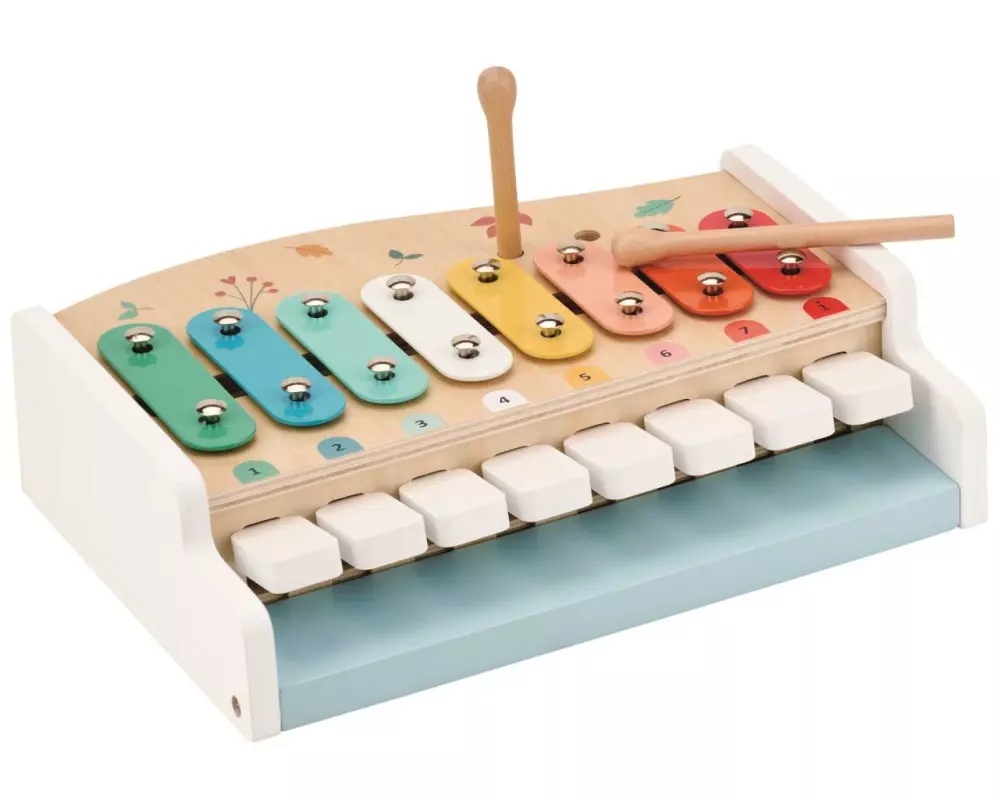 Spielba Holzspielwaren Piano und Xylophon 2 in 1