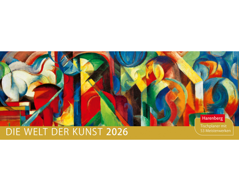 HARENBERG Pultkalender 2026 3310138+26 Die Welt der Kunst 29.9x11.1cm