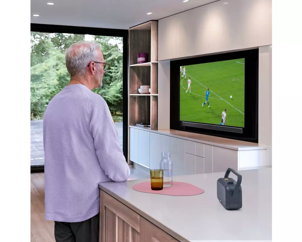 Hama Lautsprecher tragbar, TV, 2.4 GHz Station, Bluetooth, Stereo