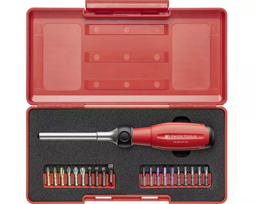 PB Swiss Tools Bitset 38510.R-100 mit Ratsche 100 mm