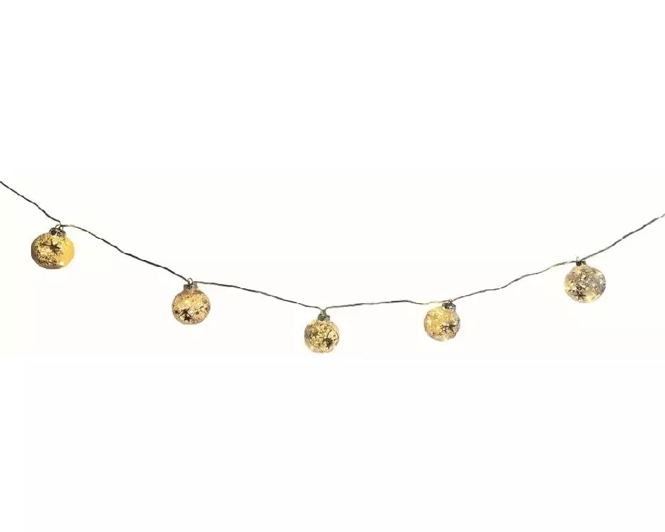 Dameco LED Lichterkette Silber Stern, 180 cm