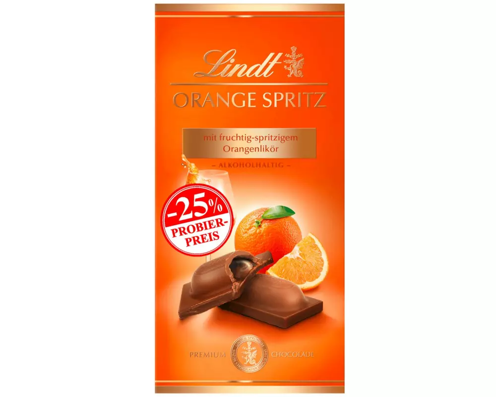 Lindt Tafelschokolade Orange Spritz 100 g