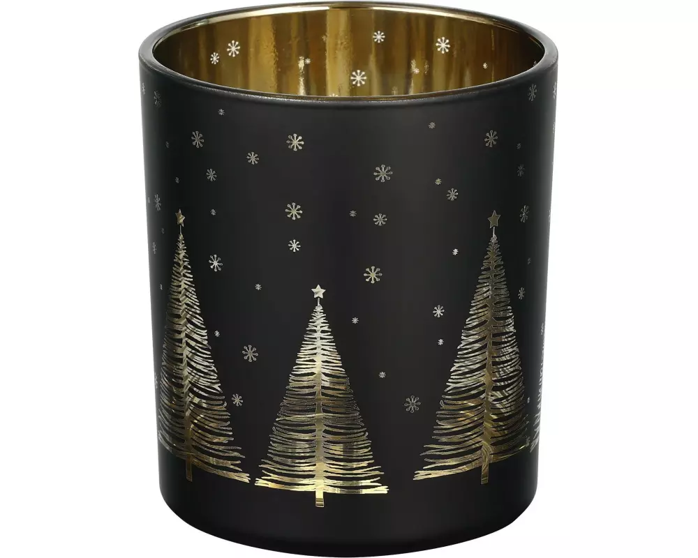 EGLO Weihnachtswindlicht Lukut Ø 8.8 cm, Gold/Schwarz