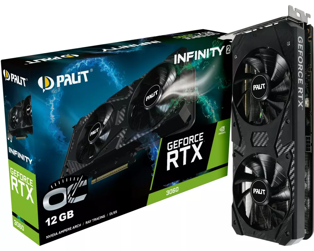 Palit Grafikkarte GeForce RTX 3060 Infinity 2 OC 12 GB