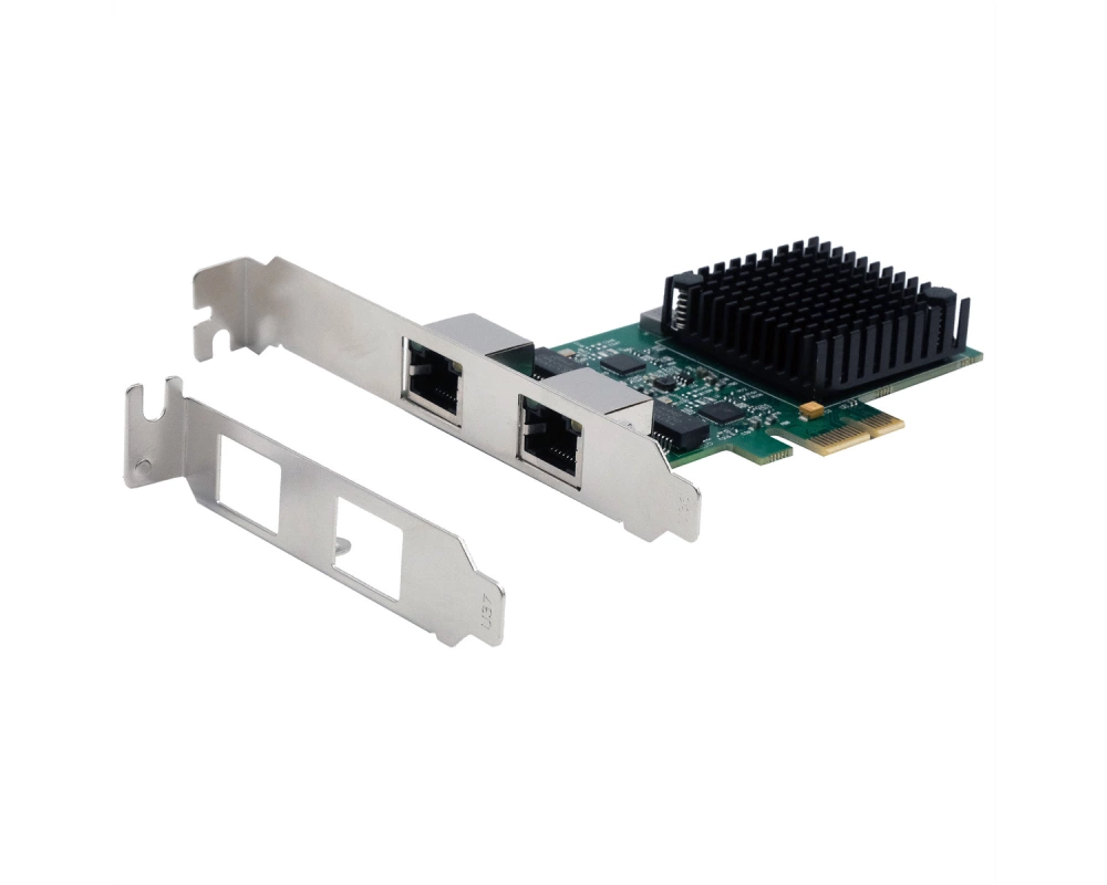 EXSYS EX-60112 2-Port 2.5Gigabit PCIe Netzwerkkarte