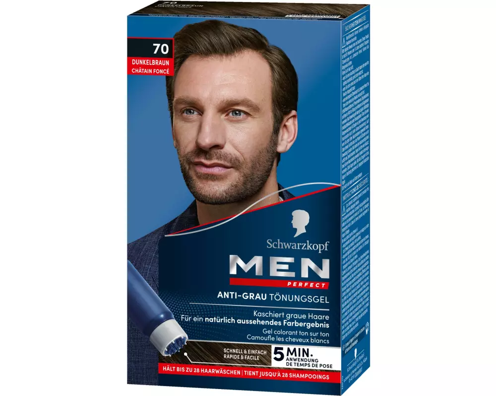 Schwarzkopf Men Perfect Haarcoloration Anti-Grau 70 Dunkelbraun