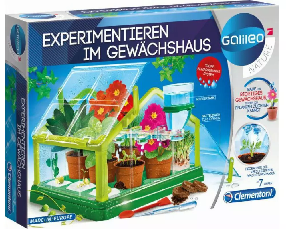Clementoni Experimentierkasten Galileo - Experimente im Gewächshaus