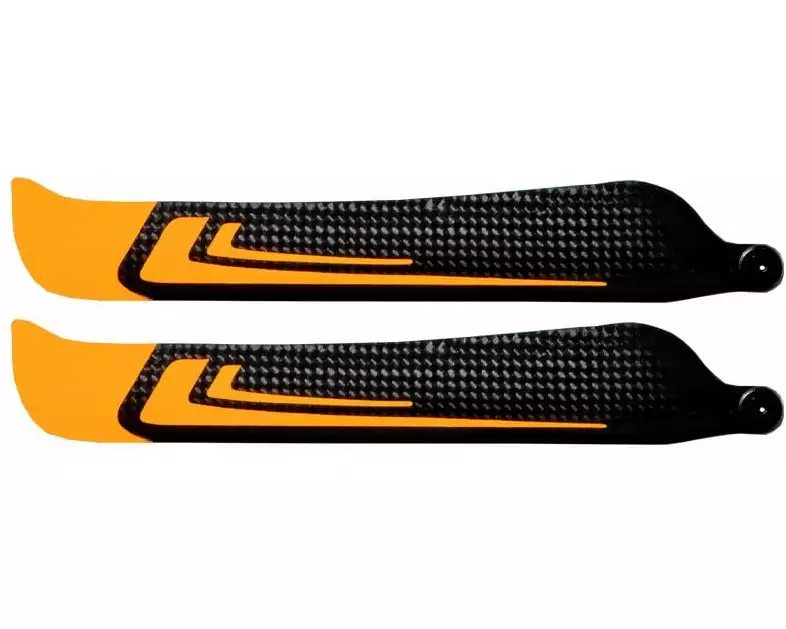 1st Hauptrotorblätter CFK 195 mm FBL (Orange)