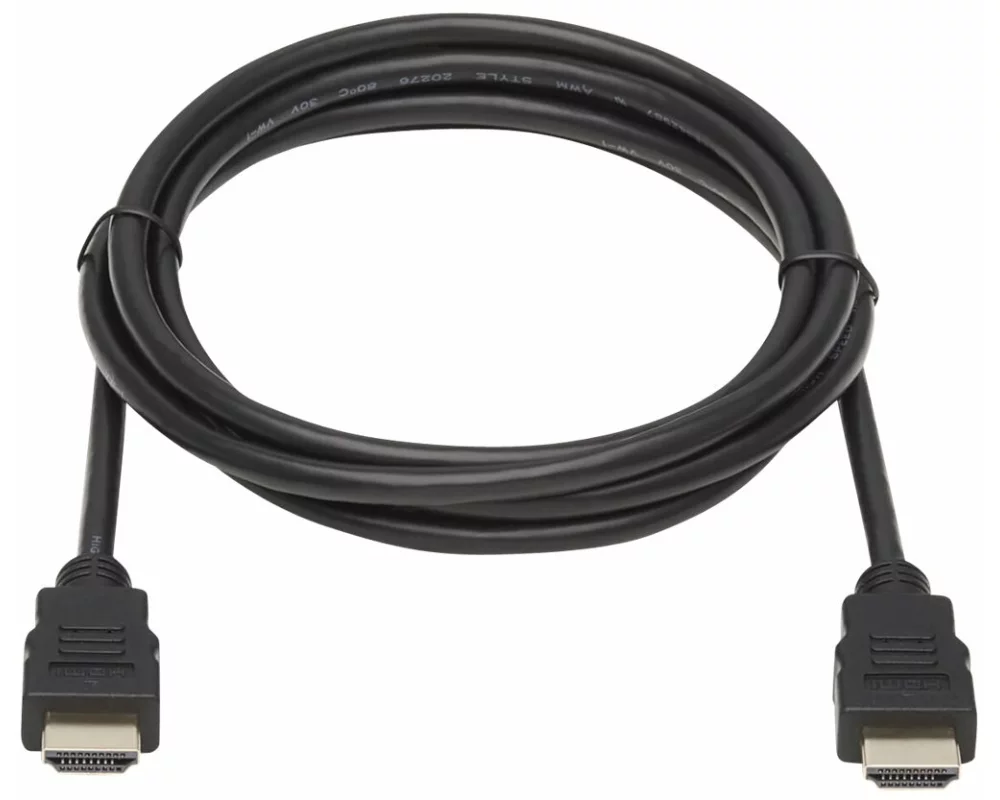 EATON TRIPPLITE High-Speed HDMI Cable, Digital Video with Audio, UHD, 4K, M/M, Black, 12ft. 3.66m