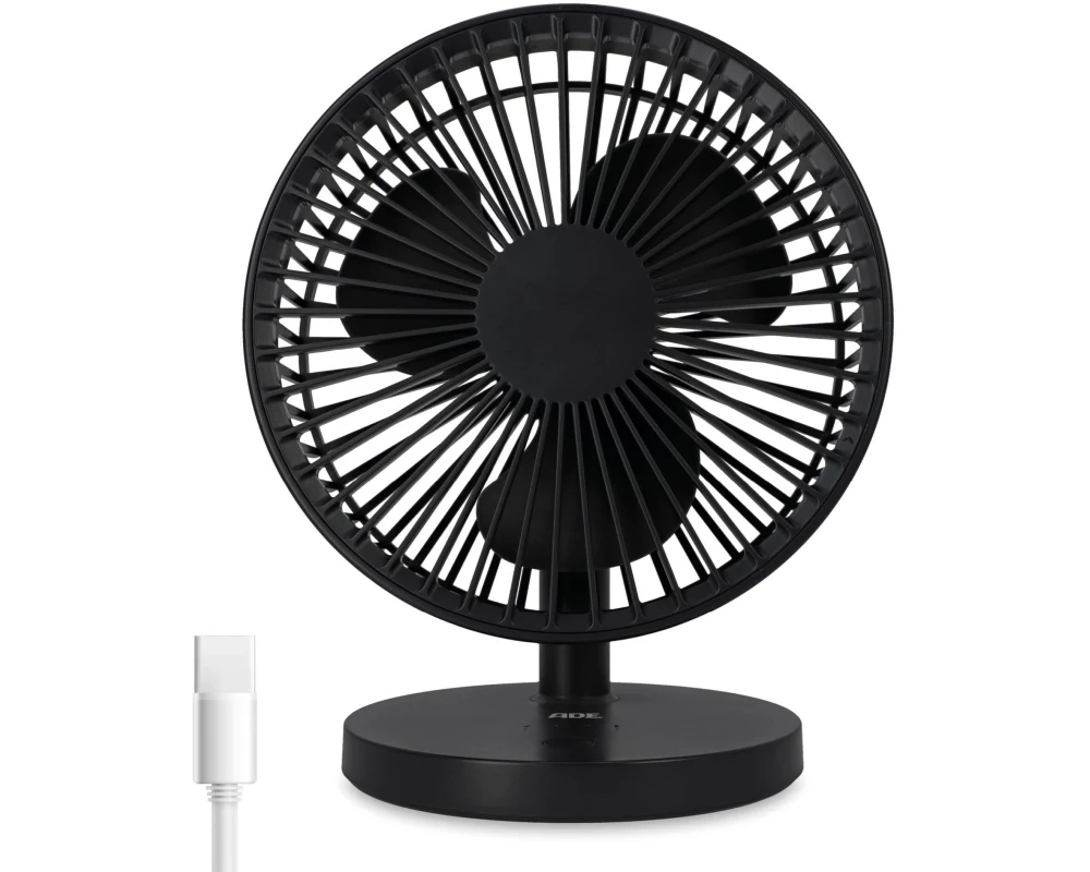 ADE Tischventilator kabellos Anthrazit