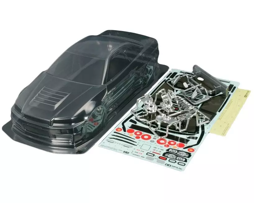 Tamiya Karosserie Nismo R-34 GT-R Z-Tune unlackiert, 1:10