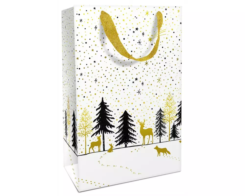 Braun + Company Geschenktasche Modern Wintertime, Wald/Waldtiere