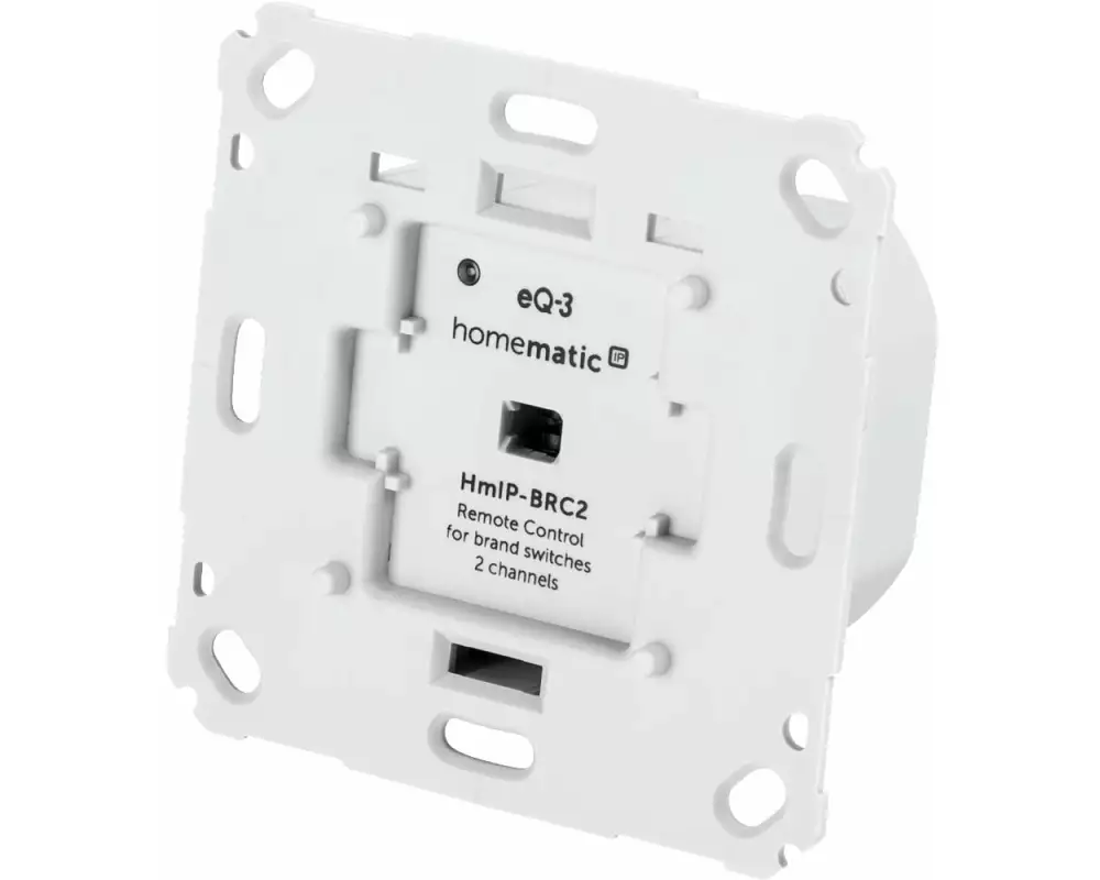 Homematic IP Smart Home Funk-Wandsender für Markenschalter - 2-fach