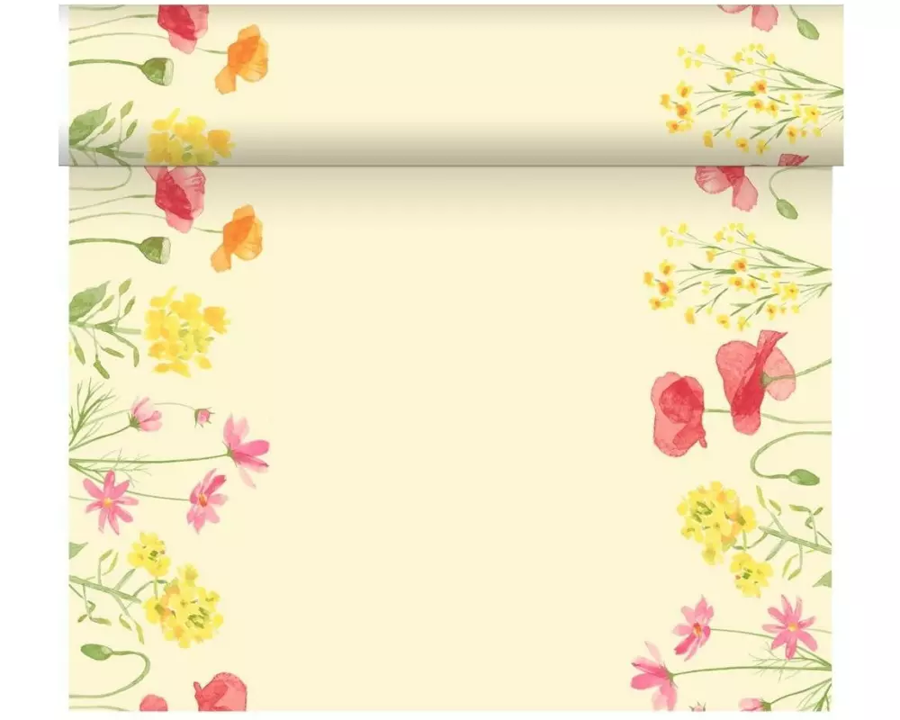 Duni Tischläufer Poppy Field 40 cm x 24 cm, Mehrfarbig