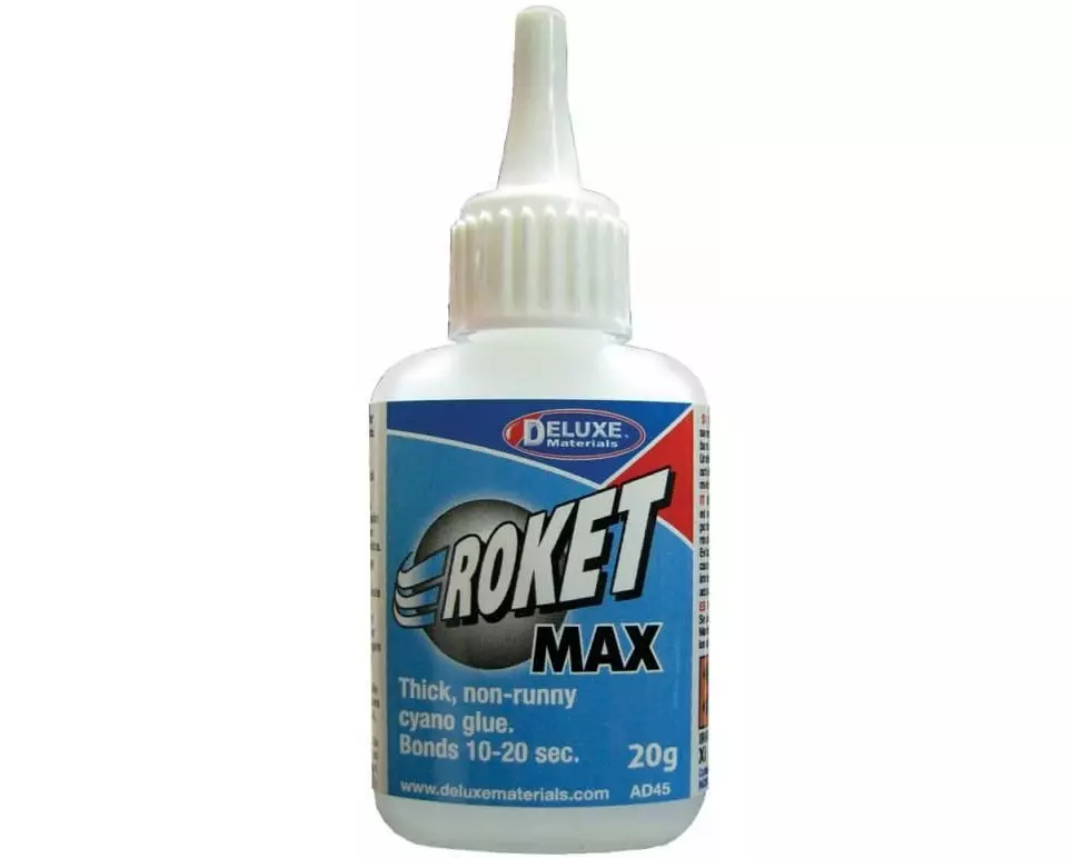Deluxe Materials Modellbauklebstoff Roket Max 1 Stück, Transparent