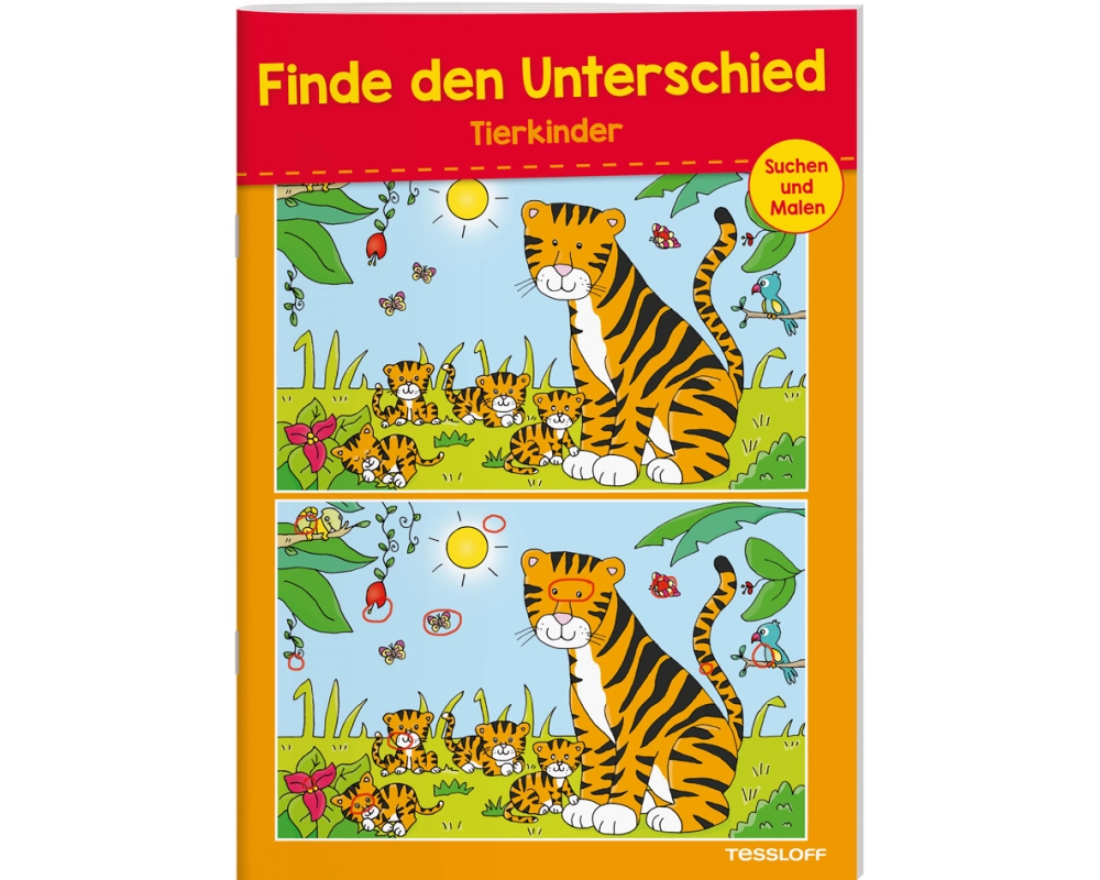 Finde den Unterschied Tierkinder