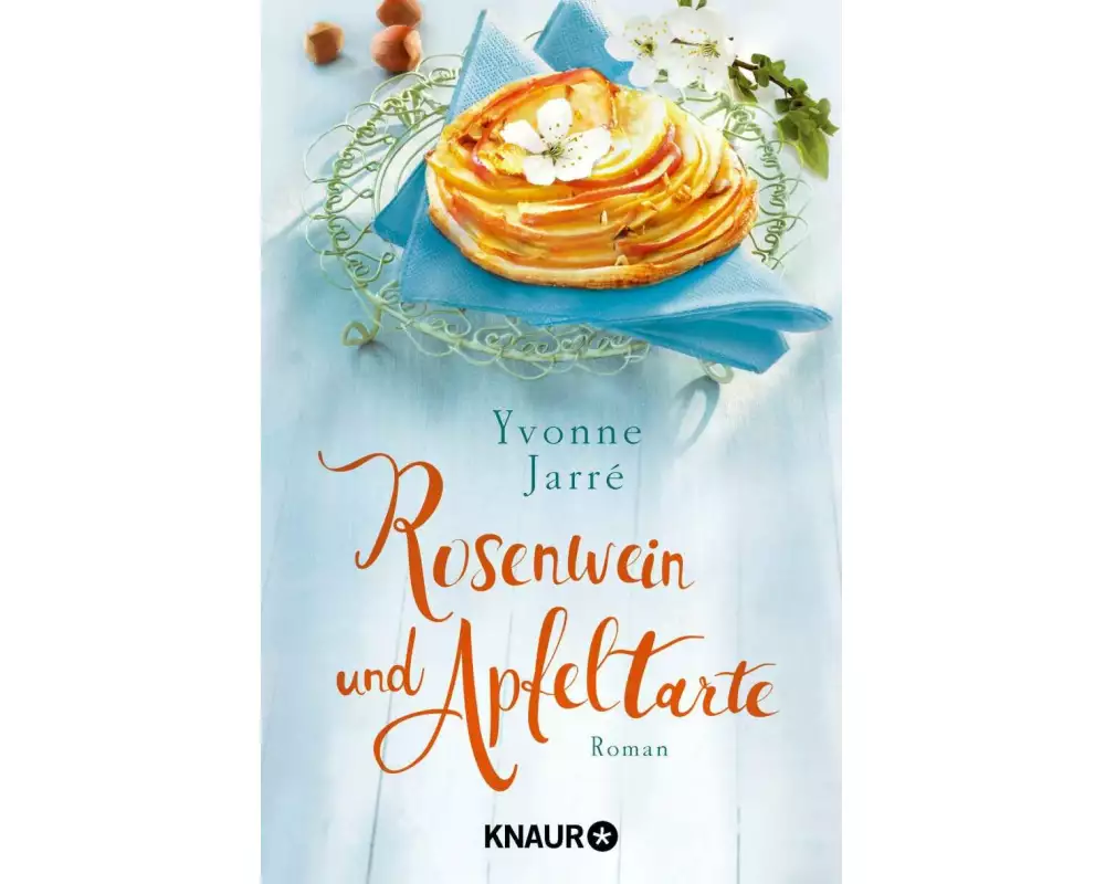 Rosenwein und Apfeltarte