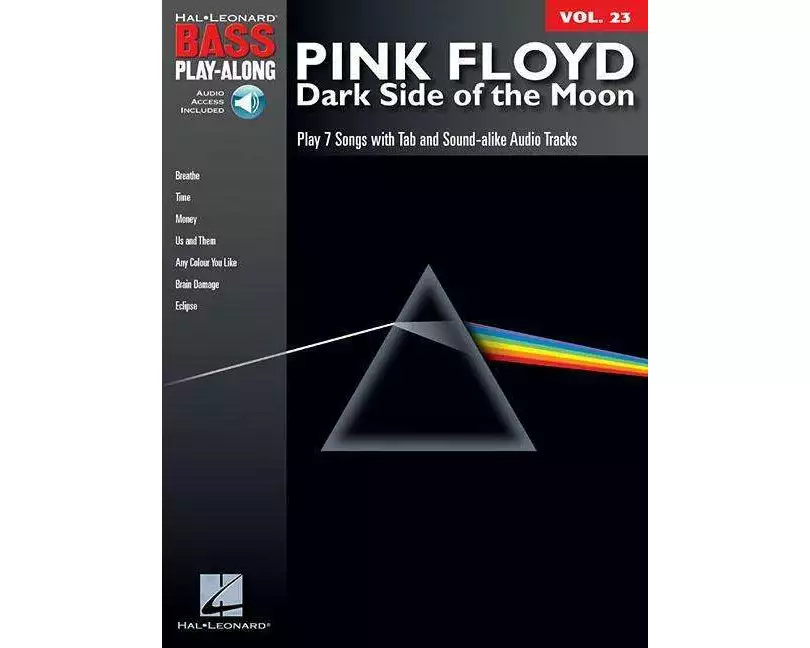 Pink Floyd - Dark Side of the Moon Bass Play-Along Volume 23 Book/Online Audio