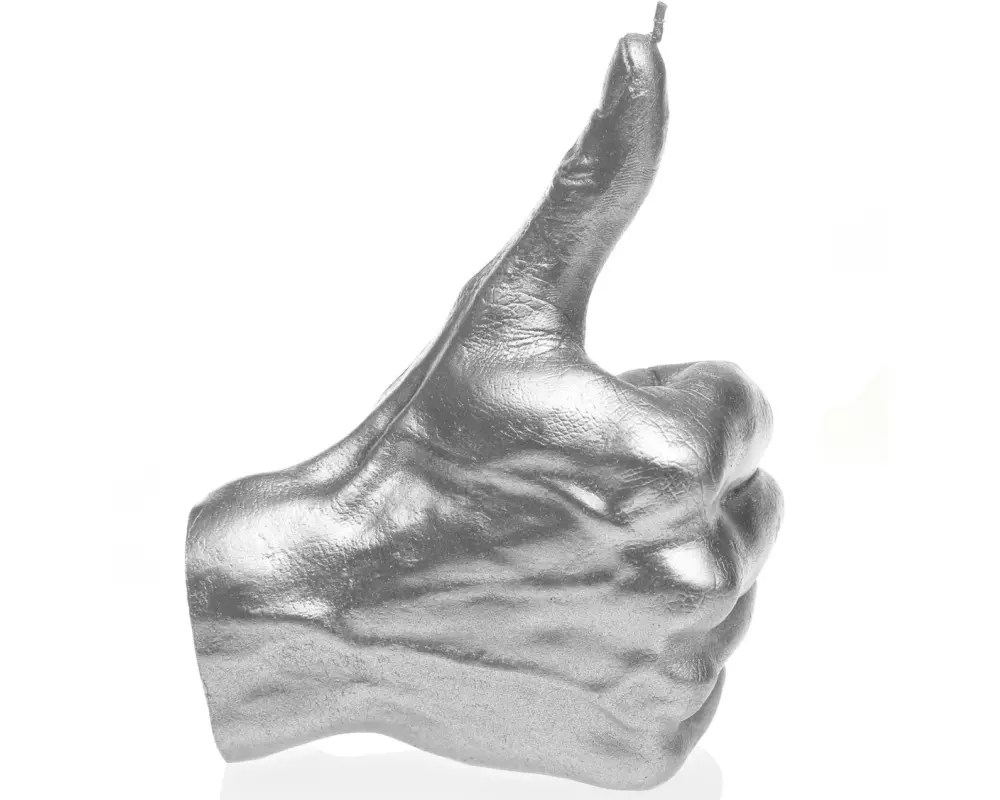 Candellana Kerze Hand OK Silber