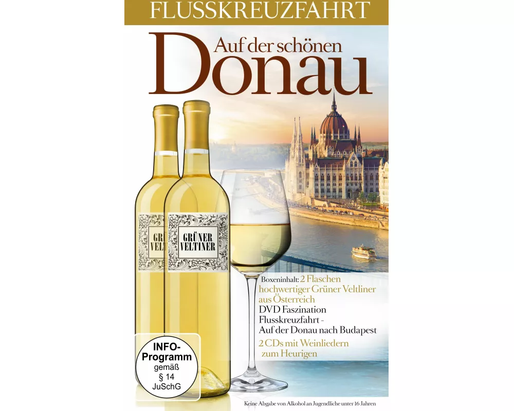 Auf der Donau-Flusskreuzfahrt und Weinlieder-Weinb