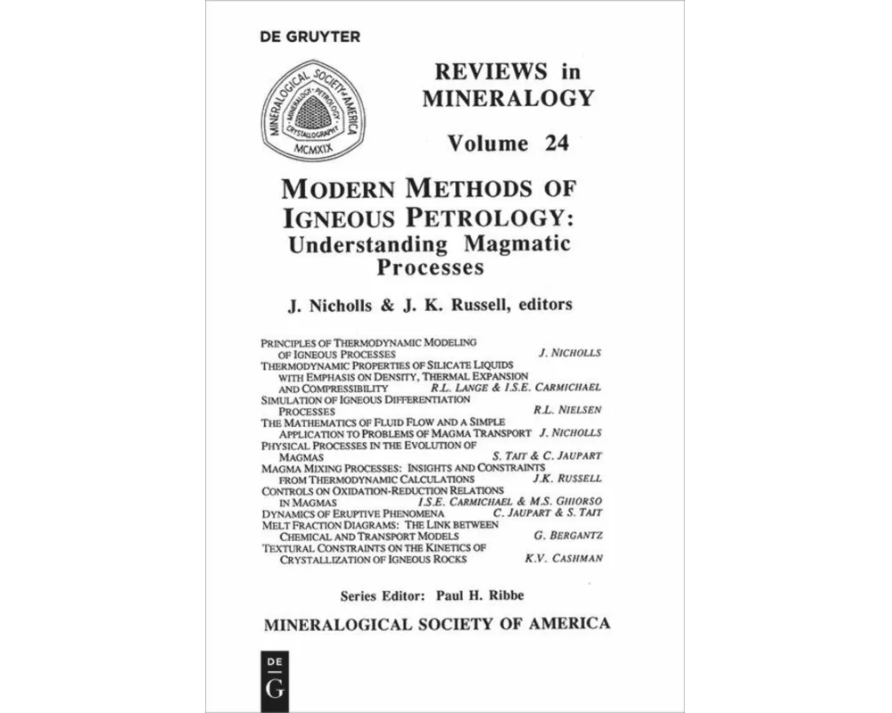 Modern Methods of Igneous Petrology