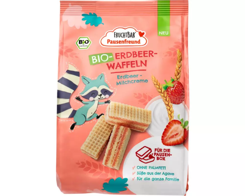 Fruchtbar Bio-Erdbeer-Waffeln 100 g