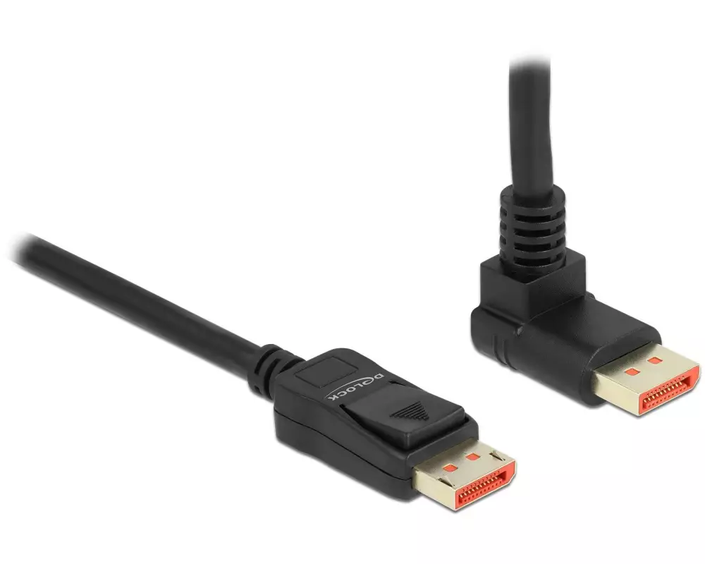 Delock Kabel Oben gewinkelt DisplayPort - DisplayPort, 5 m