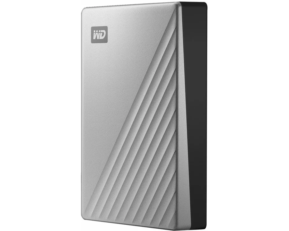 Western Digital Externe Festplatte My Passport Ultra 4 TB, Silber