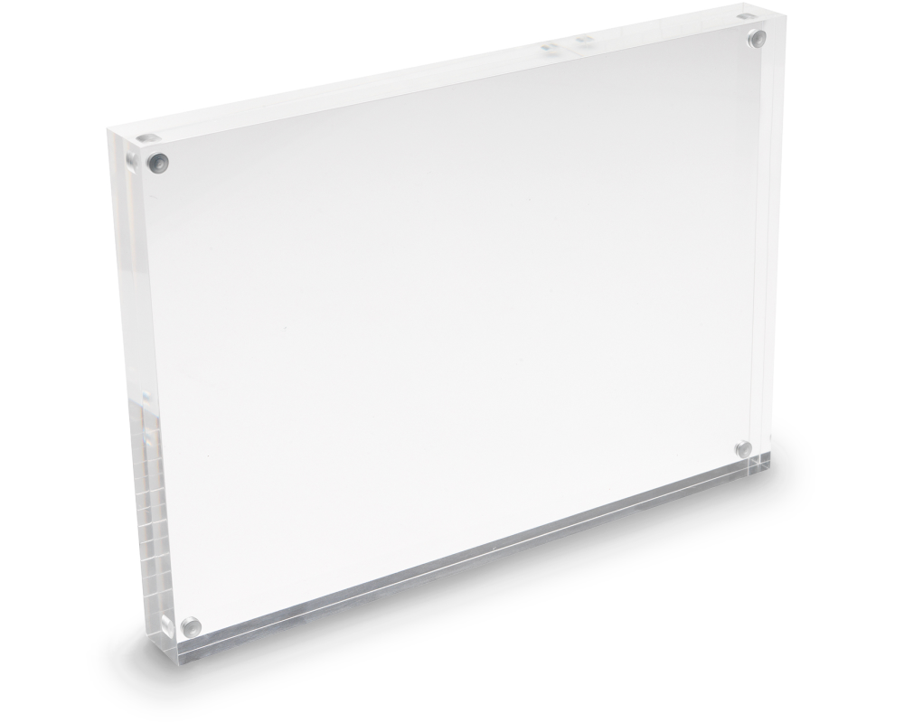 DEFLECTO Magnet. Acrylblock A4 MCHA41130 transparent 2x15mm