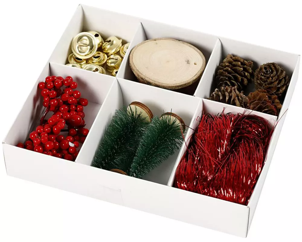 Creativ Company Geschenkdekoration Weihnachten 25 assortierte Teile