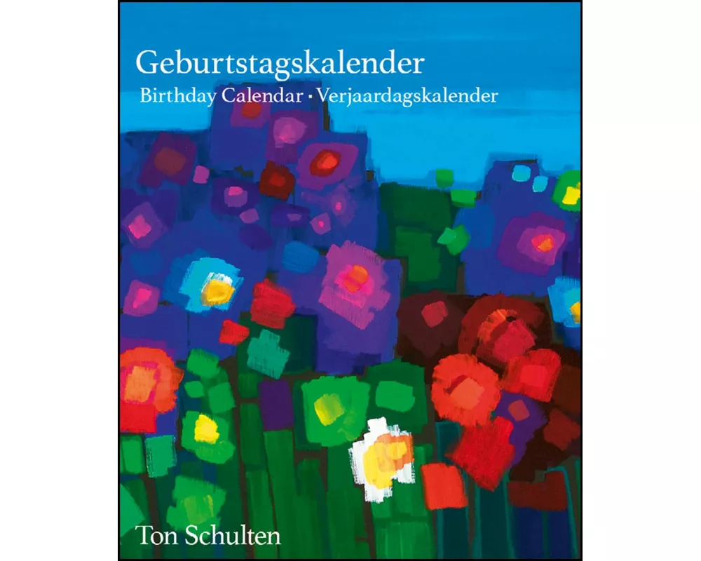 N NEUMANNVERLAGE - Ton Schulten Geburtstagskalender, 22x26,5cm, immerwährender Geburtstagskalender, Spiralbindung, Platz für Notizen und Geburtstage