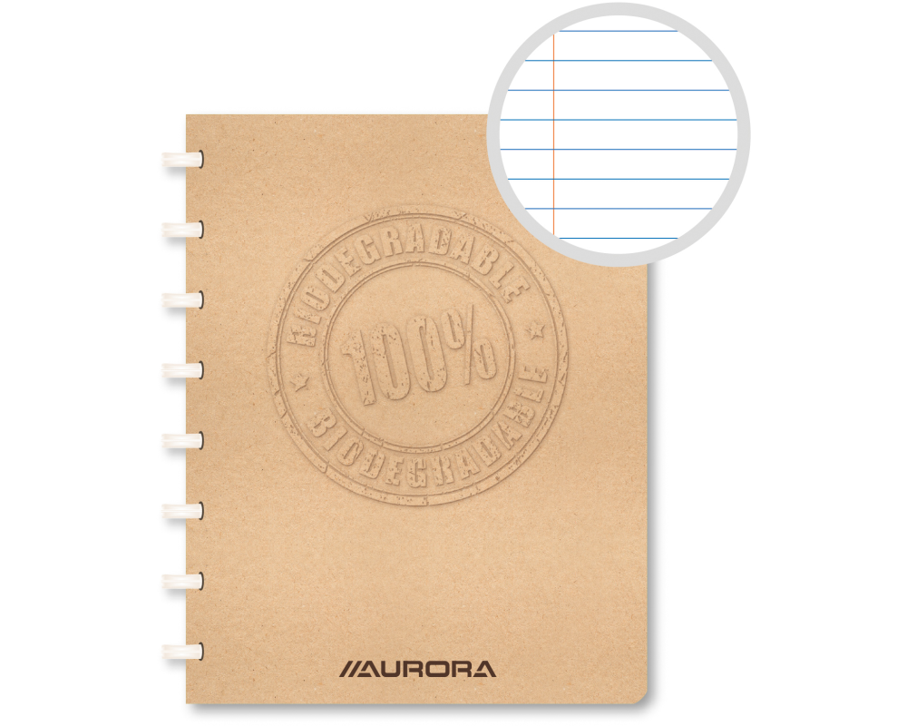 ADOC Spiralbuch BIO A5 3011.150 braun, liniert 72 Blatt