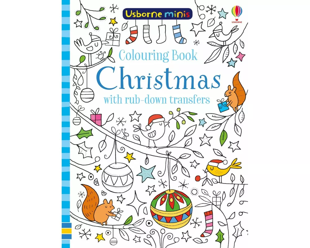 Colouring Book Christmas with rub-down transfers