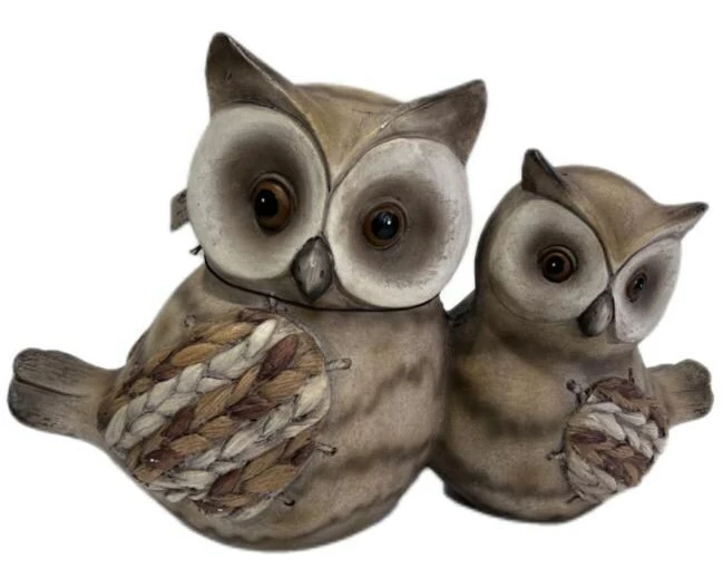 Colibri Dekofigur Eule mit Baby 26.9 cm