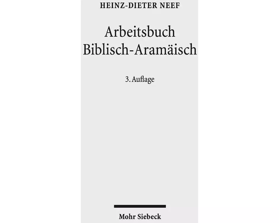 Arbeitsbuch Biblisch-Aramäisch