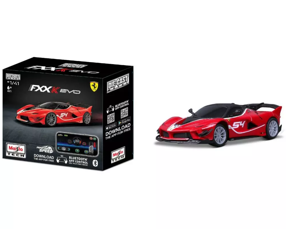 Maisto Rennwagen RC Power Racer Ferrari FXXK Evo Bluetooth