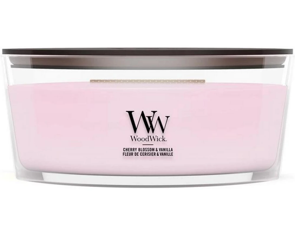 Woodwick Duftkerze Cherry Blossom & Vanilla Ellipse