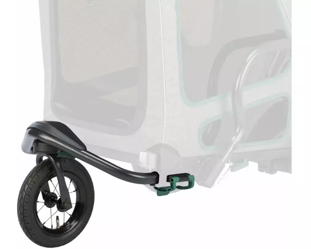 Trixie Jogger-Umbausatz für Fahrradanhänger, Grau/Salbei