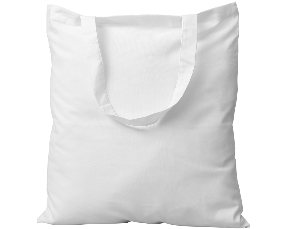 I AM CREATIVE Stofftasche 38x42cm 1212.71 weiss, mit Kurzhenkel