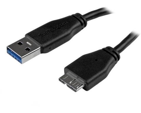 StarTech.com USB3AUB3MS USB Kabel USB 3.2 Gen 1 (3.1 Gen 1) 3 m USB A Micro-USB B Schwarz
