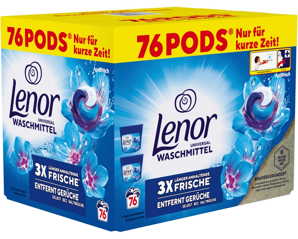 LENOR Wäsche-Pods Allin1 972043 Aprilfrisch 76 Pods