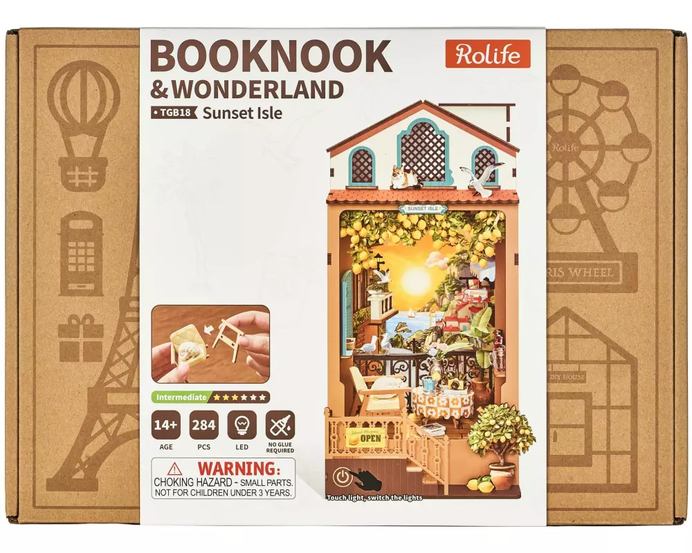 Rolife Rolife Sunset Isle Book Nook Holz