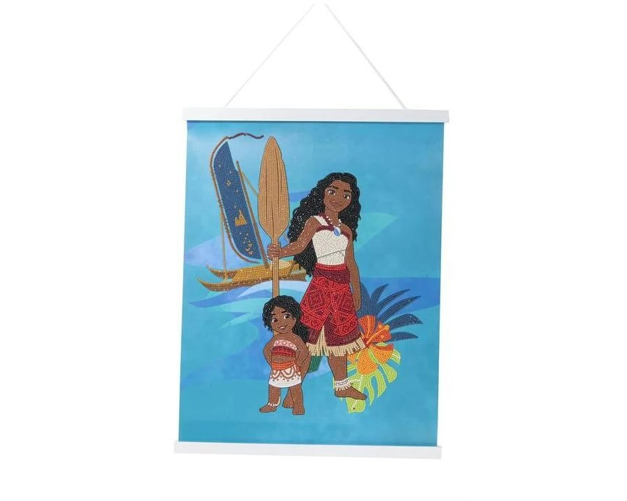 CRAFT Buddy Bastelset Moana Crystal Art Scroll 40 x 50 cm
