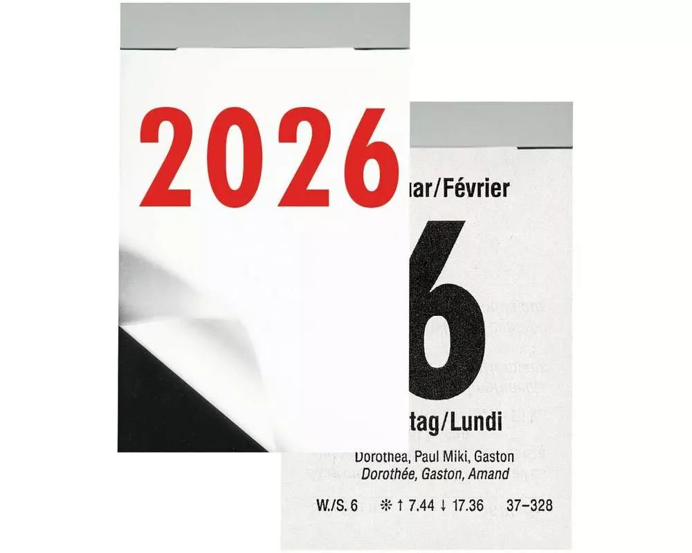 Biella Abreisskalender Abreisskalender Tag 5.4 x 8 cm, hoch