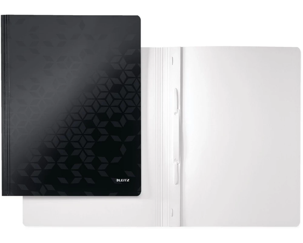 Leitz Schnellhefter WOW Schwarz, 10 Stück