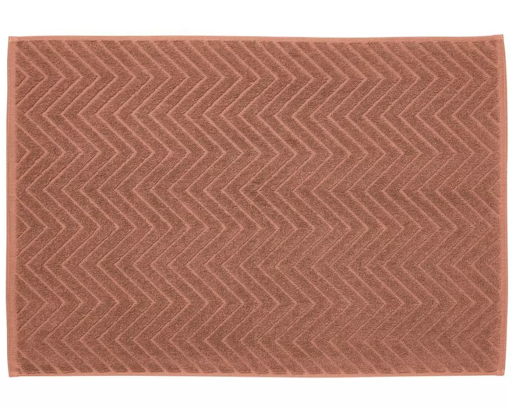 diaqua® Frottiervorleger Chevron 50 x 70 cm, Terra